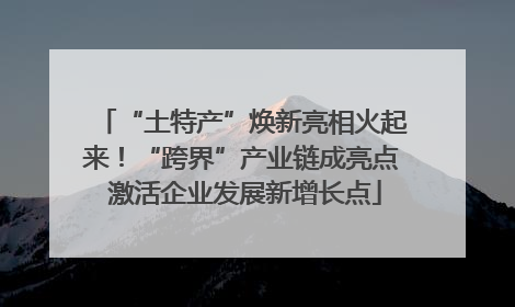 “土特产”焕新亮相火起来！“跨界”产业链成亮点 激活企业发展新增长点