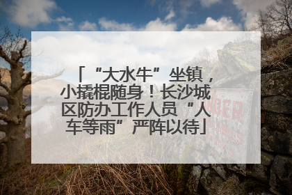 “大水牛”坐镇，小撬棍随身！长沙城区防办工作人员“人车等雨”严阵以待