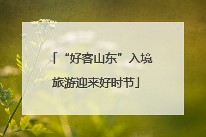 “好客山东”入境旅游迎来好时节