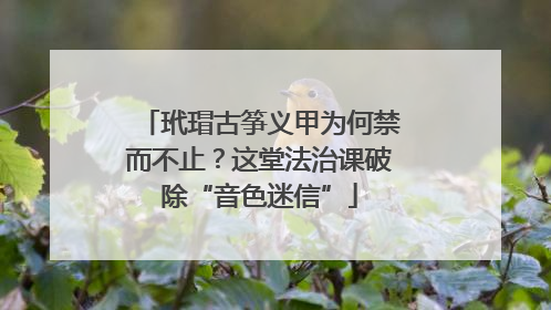 玳瑁古筝义甲为何禁而不止？这堂法治课破除“音色迷信”