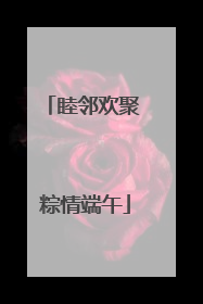 睦邻欢聚 粽情端午