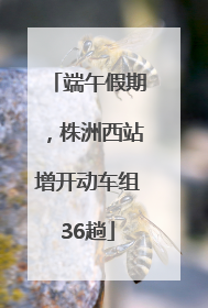 端午假期，株洲西站增开动车组36趟