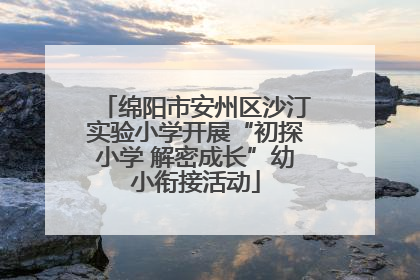 绵阳市安州区沙汀实验小学开展“初探小学 解密成长”幼小衔接活动