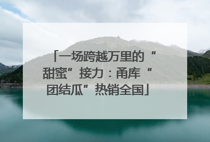 一场跨越万里的“甜蜜”接力：甬库“团结瓜”热销全国