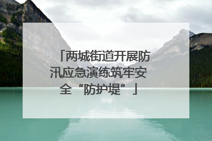 两城街道开展防汛应急演练筑牢安全“防护堤”