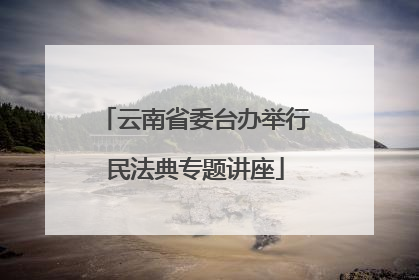 云南省委台办举行民法典专题讲座
