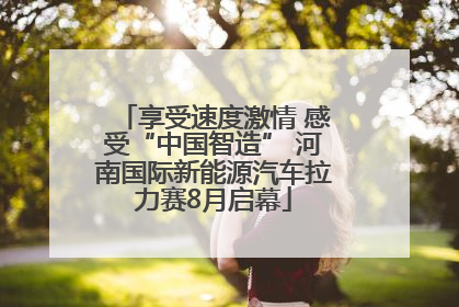 享受速度激情 感受“中国智造” 河南国际新能源汽车拉力赛8月启幕