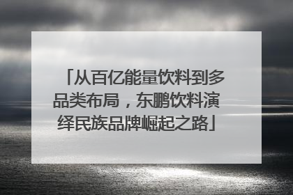 从百亿能量饮料到多品类布局，东鹏饮料演绎民族品牌崛起之路