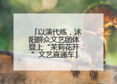 以演代练，沭阳群众文艺团体登上“茉莉花开”文艺直通车