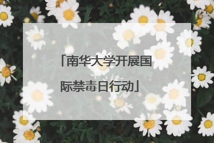 南华大学开展国际禁毒日行动