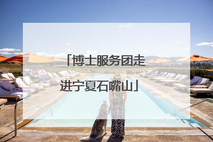 博士服务团走进宁夏石嘴山