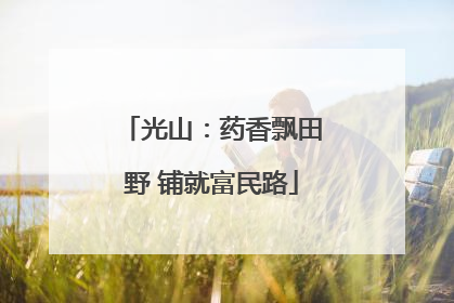 光山：药香飘田野 铺就富民路