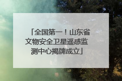 全国第一！山东省文物安全卫星遥感监测中心揭牌成立