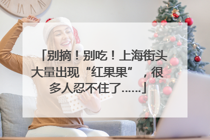 别摘！别吃！上海街头大量出现“红果果”，很多人忍不住了……