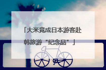 大米竟成日本游客赴韩旅游“纪念品”