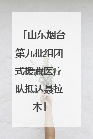 山东烟台第九批组团式援藏医疗队抵达聂拉木