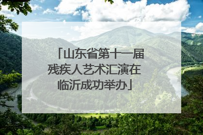 山东省第十一届残疾人艺术汇演在临沂成功举办