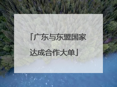 广东与东盟国家达成合作大单