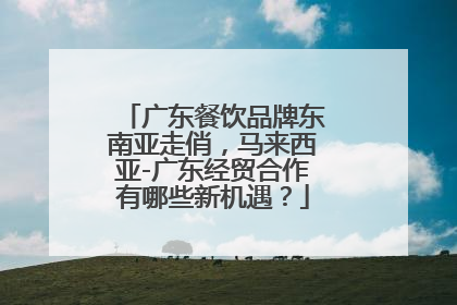 广东餐饮品牌东南亚走俏，马来西亚-广东经贸合作有哪些新机遇？