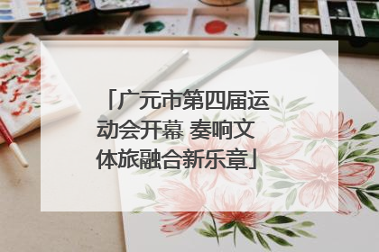 广元市第四届运动会开幕 奏响文体旅融合新乐章
