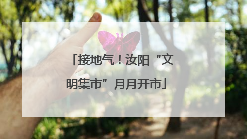 接地气！汝阳“文明集市”月月开市