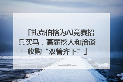 扎克伯格为AI竞赛招兵买马，高薪挖人和洽谈收购“双管齐下”