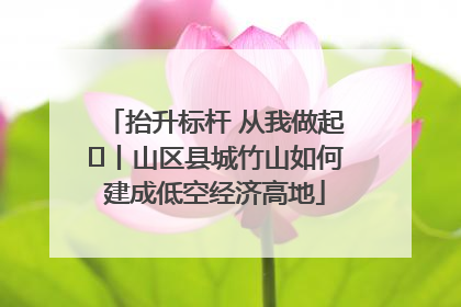 抬升标杆 从我做起⑭丨山区县城竹山如何建成低空经济高地