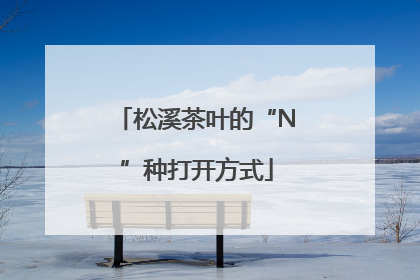 松溪茶叶的“N”种打开方式
