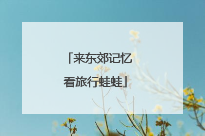 来东郊记忆 看旅行蛙蛙