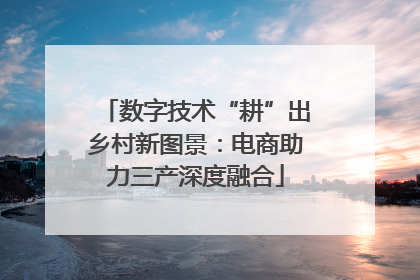 数字技术“耕”出乡村新图景：电商助力三产深度融合
