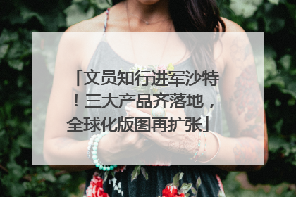 文员知行进军沙特！三大产品齐落地，全球化版图再扩张