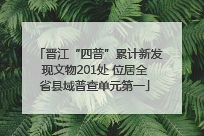 晋江“四普”累计新发现文物201处 位居全省县域普查单元第一