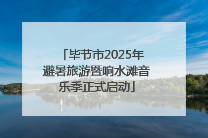 毕节市2025年避暑旅游暨响水滩音乐季正式启动