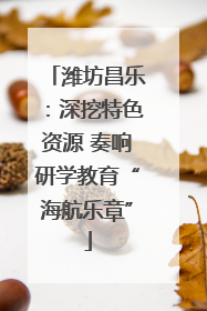潍坊昌乐：深挖特色资源 奏响研学教育“海航乐章”