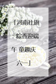河南社旗：粽香迎端午 童趣庆六一
