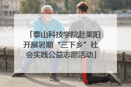 泰山科技学院赴莱阳开展暑期“三下乡”社会实践公益志愿活动
