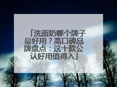 洗面奶哪个牌子最好用？高口碑品牌盘点：这十款公认好用值得入