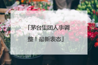 茅台集团人事调整！最新表态