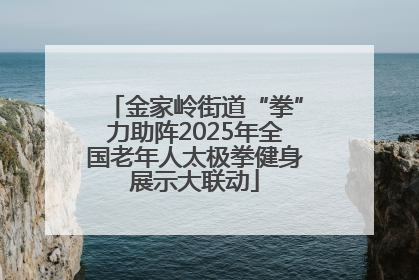 金家岭街道“拳”力助阵2025年全国老年人太极拳健身展示大联动