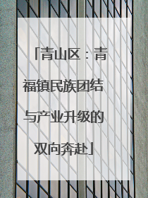 青山区：青福镇民族团结与产业升级的双向奔赴