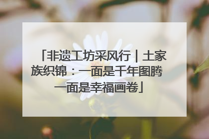 非遗工坊采风行｜土家族织锦：一面是千年图腾 一面是幸福画卷