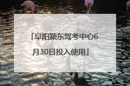 阜阳颍东驾考中心6月30日投入使用