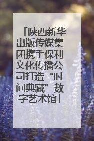 陕西新华出版传媒集团携手保利文化传播公司打造“时间典藏”数字艺术馆