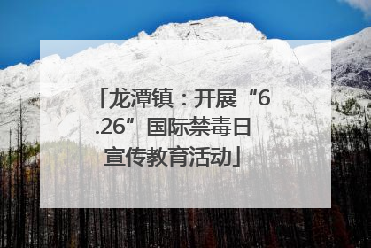 龙潭镇：开展“6.26”国际禁毒日宣传教育活动