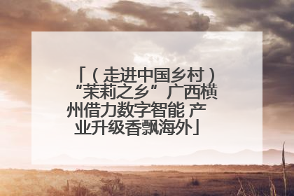 （走进中国乡村）“茉莉之乡”广西横州借力数字智能 产业升级香飘海外