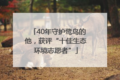 40年守护鹭鸟的他，获评“十佳生态环境志愿者”