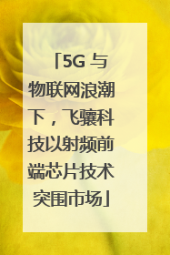 5G 与物联网浪潮下，飞骧科技以射频前端芯片技术突围市场