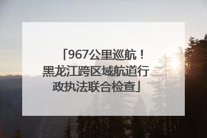 967公里巡航！黑龙江跨区域航道行政执法联合检查